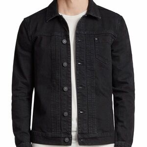 AllSaints Bajlo Charcoal Denim Jacket